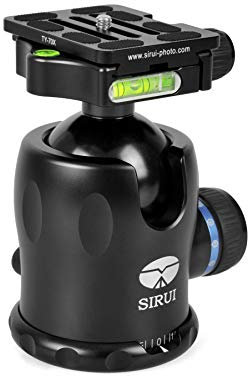 SIRUI K-40X Aluminium Tripod Ball Head 360° Rotating Panoramic Ballhead with TY-70X Arca Swiss Quick Release Plate and Bubble Level for Tripod Monopod DSLR Camera Load Capacity up to 35KG