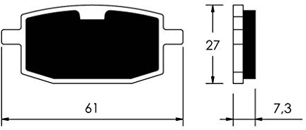 Vicma Brake Pads Organic for Baotian, Rex, Qingqi