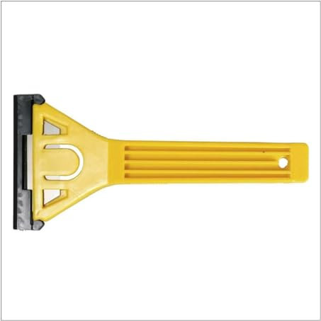 Cogex grattoir vitre et carreau jaune plastique avec capuchon