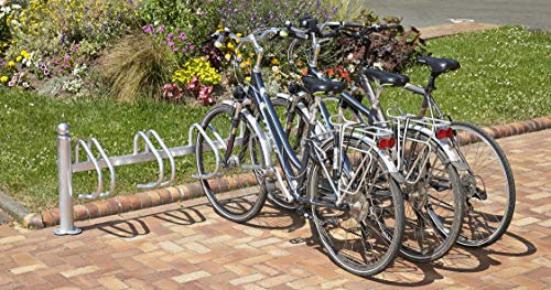 Mottez 5 vélos Râtelier New York Adulte Unisexe, GALVA, 188 cm