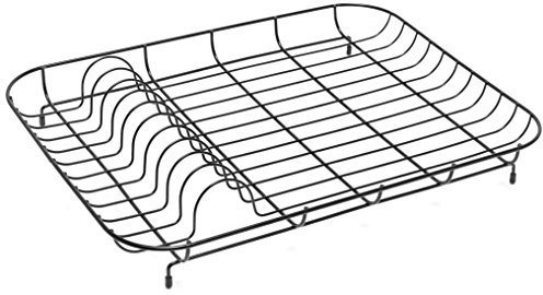 Addis 515710 Wire Dish Drainer Black, 43 x 33 x 7 cm