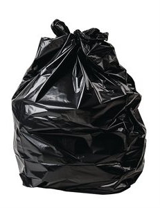 JANTEX 100 x Extra Heavy Duty Compactor Bin Bags Black (Pack of 100) - Heavy Duty General Waste Recycled 120Litre 20kg Refuse Sacks Bin Liners Bin Bags