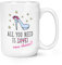 Tazza grande con scritta All You Need is Love New Shoes