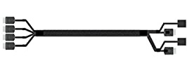 Intel OCuLink Cable Kit Internes SAS-Kabel 4i MiniLink SAS SFF-8611 M gerade bis M 62,5 cm