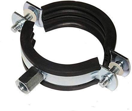 10 Stück Schraubrohrschellen Rohrschelle Stahl verzinkt (70-73 mm)