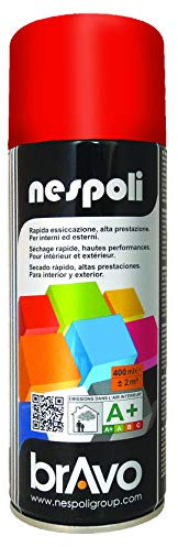 NESPOLI Aérosol peinture professionnelle rouge chine 400 ml