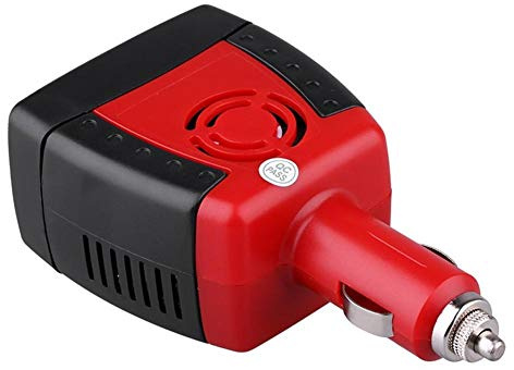 Convertisseur de Voiture,Enjoyall 150W in-Car Inverter 12V / DC à 220V / AC Convertisseur Adaptateur avec Allume-Cigare Chargeur de Voiture pour téléphone Portable Portable Notebook