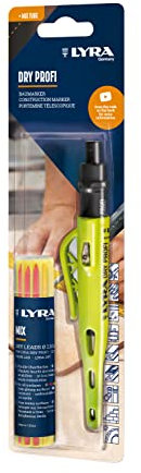 LYRA Dry Profi, Baumarker, rund, Kappe, Spitzer, Mine 2,8 x 2,8 x 100 mm, Blister, farbig sortiert, 2-teilig