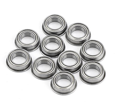 10 Stück MF106ZZ Edelstahl-Flansch-Kugellager, Mini-Metall-Kugellager, 6 x 10 x 3 mm