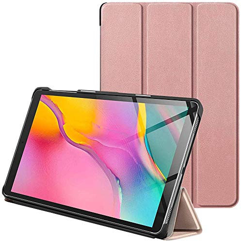 ebestStar - Funda para Samsung Galaxy Tab A 10.1 2019 T510 T515, Carcasa Capa, Slim Case Protectora, Tapa Magnetica Cuero PU, Rosa Dorado