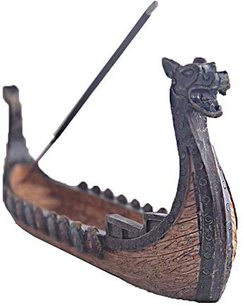 1pc bâton de l'encens brûleur résine Viking Ships Bâton Porte Encens Ships Rétro Ornement Décoration Artisanat