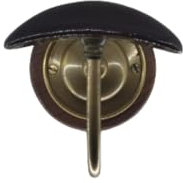 Handwerkodaloise Garderobenständer aus Messing und Keramik, 1 Stück, Eingang