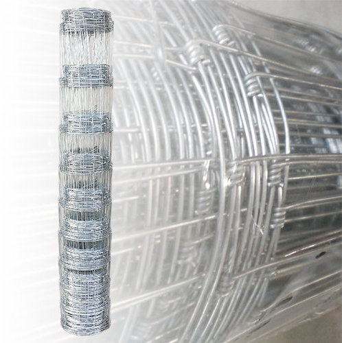 Garmix Clôture Gibier | Grillage Galvanisé Hauteur 150cm | Grillage à Mouton, Chèvre, Sanglier, Chien | Solide, Qualité extra | 150/12/15 - Rouleau 50m
