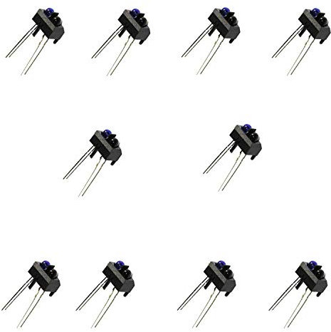 Movilideas - 10 pezzi TCRT5000L Tcrt5000 interruttore sensore ottico riflettente. sensore ottico riflettente infrarosso IR interruttore fotoelettrico