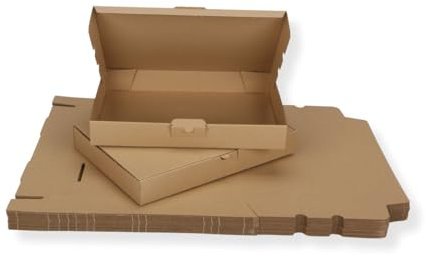 25 St. Maxibriefkarton 350 x 250 x 50 mm DIN A4 braun Warensendung Faltkarton, Warenpost, Klappdeckelkarton