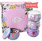 Orentas, Duftkerzen, Geschenk-Set, reine natürliche Sojabohnen für Aromatherapie-Wachs, Reisedosenkerzen für Zuhause, Meditation, 4 Packungen, 125 g (Jasmin/Rose/Pfingstrose/Kamelie)