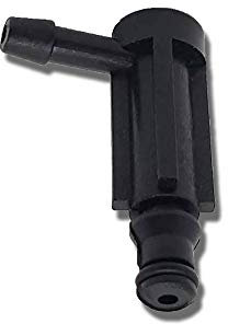 Connecteur en L - Adaptable PSA 1574.Q5 - Retour injecteur gasoil pour Bosch