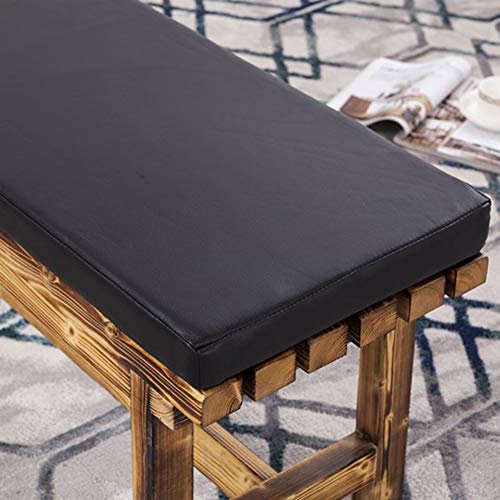 Kunstleder-Möbelkissen, wasserdicht, für Außenbereich, Terrasse, Bank, bequemes Sitzpolster aus Metall / Holz, 5 cm dick, Matte für Terrasse, Esszimmer