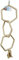 Adventure Bound HEXAGONAL TRIPLE COTTON ROPE BIRD PARROT TOY SWING PERCH CAGE TOY GREY AMAZON