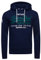 Superdry VL Hood Sweat-Shirt À Capuche Sport, Bleu Nuit moucheté, XXL Homme