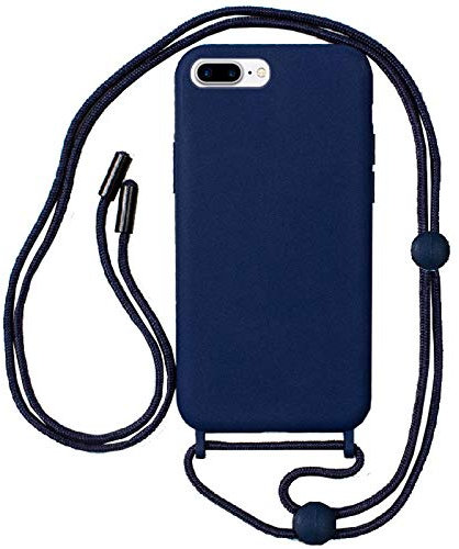 Cool Case for iPhone 7 Plus/iPhone 8 Plus Smooth Blue Lanyard