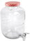 YöL 5L Glass Drink Dispenser with Tap Summer Home Outdoor Picnic BBQ Cocktail Party
