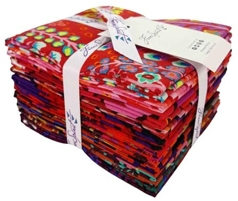 85 And Fab - Half Yard Stack - Crimson || Kaffe: 85 And Fabulous