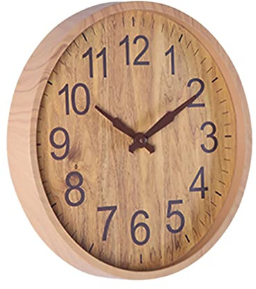 FOMIYES Wanduhr Bauernhaus Wand Hängende Uhr Uhren Für Die Wohnzimmerdekoration Schlafzimmerwand Hängeuhr Für Zu Hause Nicht Ticken Retro-küchenuhr Ländlich Metall Büro Quarzuhr