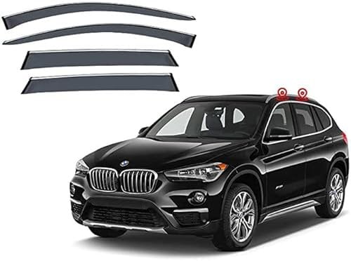 Premium Qualität Windabweiser Auto Regenabweiser Regenschutz 4Pcs für BMW X1 F48-2016-2022+ Seitenscheiben vorn und hinten