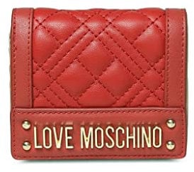 MOSCHINO Portafoglio donna Love libretto in ecopelle trapuntato rosso AS23MO14 JC5601 ROSSO