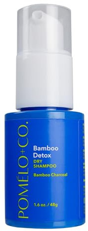 Pomélo+Co. Dunkles Trockenshampoo Puder mit Bambuskohle für eine gründliche Reinigung und mehr Volumen/Dry Shampoo für dunkles und fettiges Haar/Bamboo Detox 48g