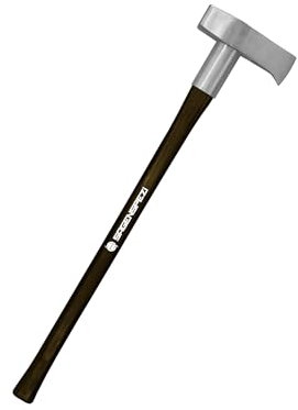 Sägenspezi Martello spaccatura asce con manico 90 cm in legno hickory 3000 g con protezione in pelle per il taglio