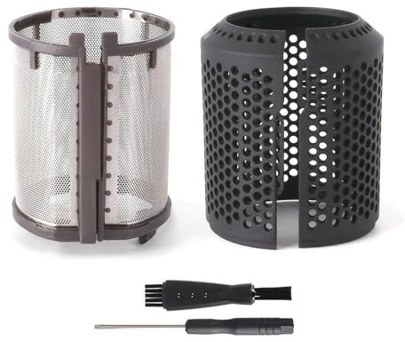Hair Dryer Inner Filter Outer Filter Cover for Dyson HD01 HD03 HD08, Detachable Hair Dryer Outer Filter with cleaning brush and screwdriver