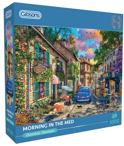 Gibsons Puzzle Morning in The Med 1000 Teile - Mediterranes Motiv