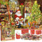 Rhybor Adventskalender 2024 Weihnachts Jigsaw Puzzle Christmas Countdown Jigsaws Puzzle Adventskalender Krippe 24 Tage Countdown bis Weihnachtsgeschenke Adventskalender für Kinder 1008 Teile Puzzle