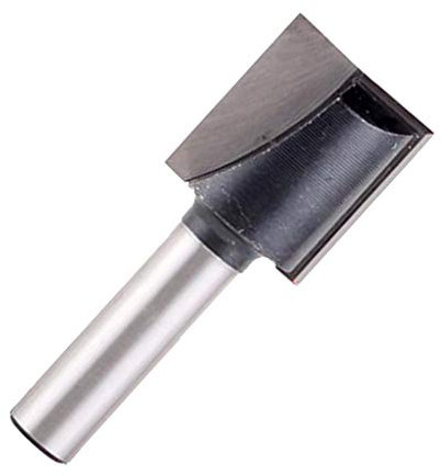 8 mm Shank Bottom Cleaning Dado Router Bit 5-18 mm Wood Cutting Tool 8x18 mm, Black