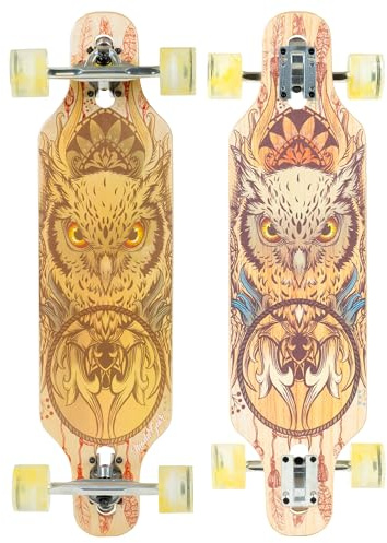 Cruiser Skateboard für Erwachsene und Jugendliche – leichtes 78,7 cm Ahorn-Deck – Glatte 70 mm Räder – Madd Gear Longboard (Swift)