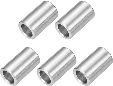 QUARKZMAN 5 Pcs Entretoises en Acier Inoxydable, 8mm ID x 12mm OD x 20mm L Acier Inoxydable 304 Entretoise de Vis à Douille Ronde Non Filetée Rondelle pour 5/16 ou M8 Vis Boulons Écrous