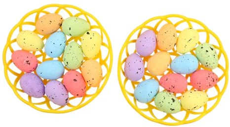 CAXUSD 24St Osterei-Ornamente ostereier easter egg decoration Ostereier bemalen Ostereier für die Wohnung Schaumei bemalen Farbschüssel Osterei-Requisite Partydekor Schaumstoff