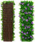 Künstliche Blätter, Sichtschutz für den Garten, Sichtschutzhecke, Spalier, dekorative künstliche Efeu-Zaunplatte, künstliche Hecken, 30 x 180 cm, erweitert, violette Blumen, 2 Stück