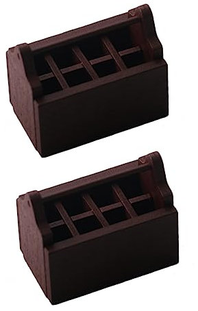 OFFIGAM 2stücke Miniatur Werkzeugkasten Holz Deko Zubehör Für Puppenhaus Mini Haus Accessoire Ornament Für Handwerksprojekte Maßstab Kreative Wohnatmosphäre