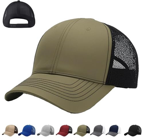 CWENDANER Unisex Baseball Mütze, Mesh Trucker Cap, Damen und Herren Kappe, Netzstoff Verstellbare Baseball Cap, Trucker Herren, Einheitsgröße, Für Sport Reisen Drauße