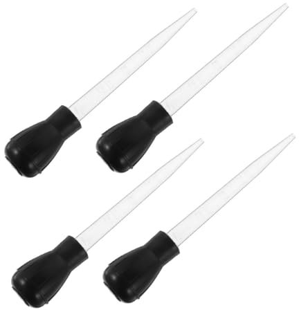 ULTECHNOVO Grill Greaser Kit 4pcs Suction Meat Baster Basting Tool for Cooking Efficient Oil Control Home Outdoor BBQ Gadget