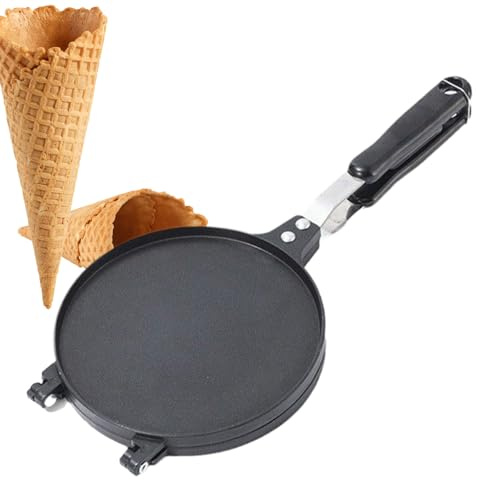 Waffeleisen – Eiswaffel-Maker zum Backen, antihaftbeschichtete Form aus Aluminiumlegierung mit kariertem Design, ideal für Pfannkuchen, Sandwiches, Frühstück, Geburtstag, Party