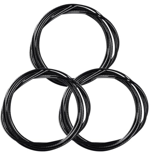 ARYIMYDP Ersatz Schnürsenkel für BOA System, 3x 100cm Schwarze Flexible Metalldraht Schnürsenkel, Einfache Montage ohne Werkzeuge für Sicheren Halt, Rostfrei und Langlebig für Alle Jahreszeiten