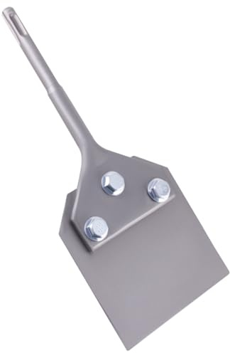 TIQICIVINUI Spachtelmeißel SDS Plus Bodenschaber Meißel Klingen 250x100 mm für Abziehen von Fußbodenkleber, Teppich, Fliesenkleber, PVC-Fliesen, Farbe