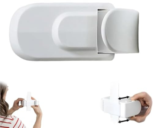 The Snap-On Door Lock Kids Can't Reach or Defeat, No Tools or Adhesives Required, Proof Door Lock Front Door, Simple Install, Home Safety Gift for Dogs & Cats (1pcs)