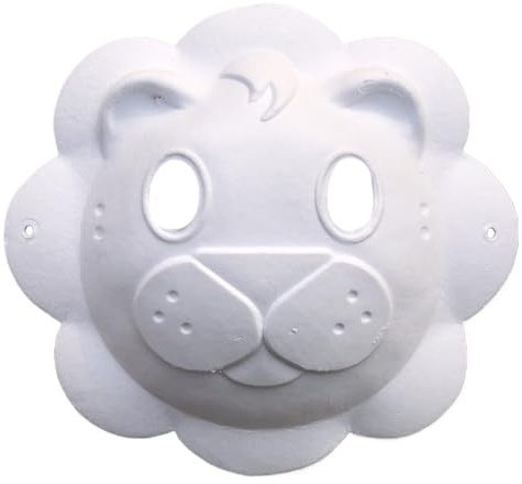 PLCPDM Bemalbare Maske, Rohling, Kostümmaske, Vollgesichtsmaske, bemalbar, weißes Bastelpapier, Cosplay Papier
