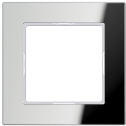 Jung AC 581 GL SI Rahmen Glas 1fach Serie A Creation Silber