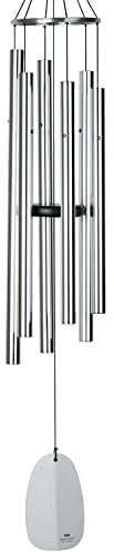 Woodstock Windspiel Bells of Paradise, Silber, 111,7 cm